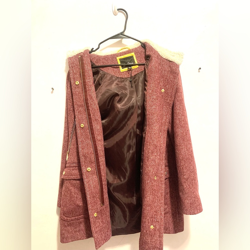 Sam Edelman Dusty Purple Duffle Coat